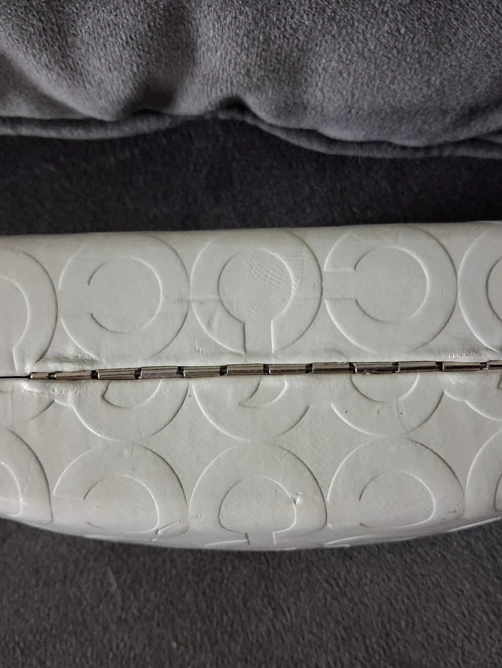 COACH Sunglass Case In Brown Suede, Hard Shell Case. Mint!